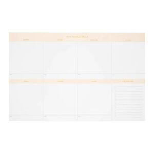 Sugar Paper Weekly Planning Pad Our Weekly Plan - Pink